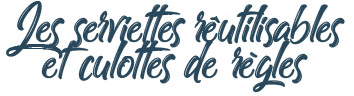 Serviettes réutilisables et culottes de règles